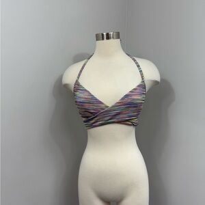 Aerie‎ Multicolored Striated Bikini Top